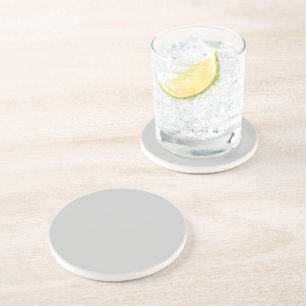 Pale Gray Geometric Pattern - Summer Decor Coaster