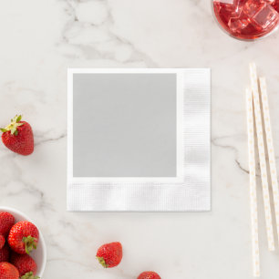 Pale Gray Geometric Pattern - Summer Decor Napkin