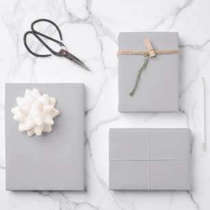 Pale Gray Geometric Pattern - Summer Decor Wrapping Paper Sheet