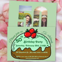 Pale Green 50th Birthday Party Choco Donut Dessert