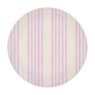 Pale green and beige five stripes pattern cutting board