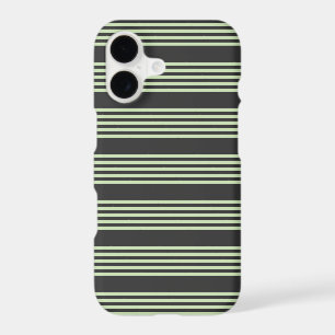 Pale green and charcoal five stripes pattern