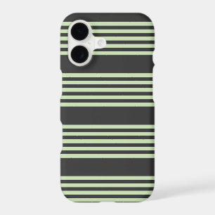 Pale green and charcoal five stripes pattern