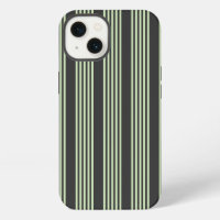 Pale green and charcoal five stripes pattern