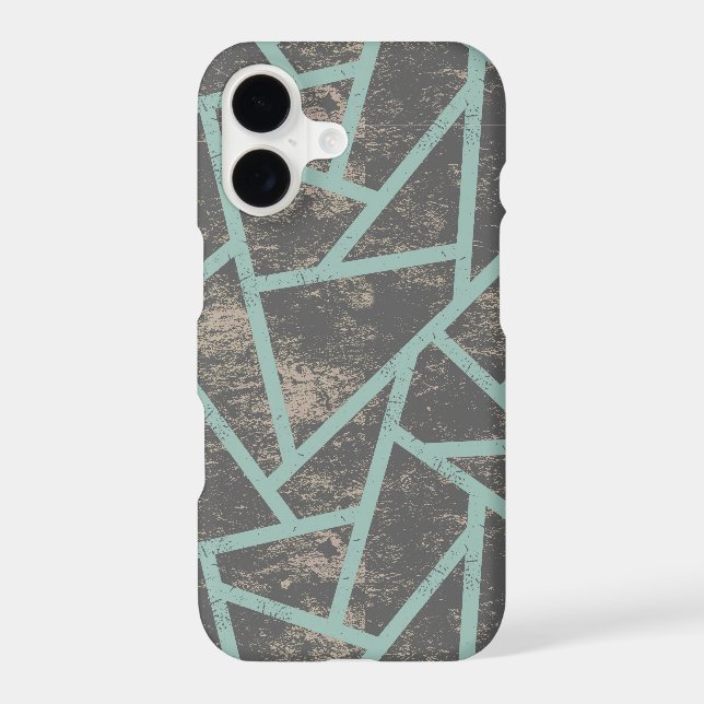 Pale green and grey mosaic pattern (Back)