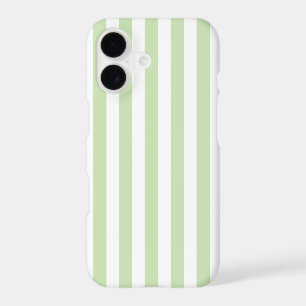 Pale green and white candy stripes