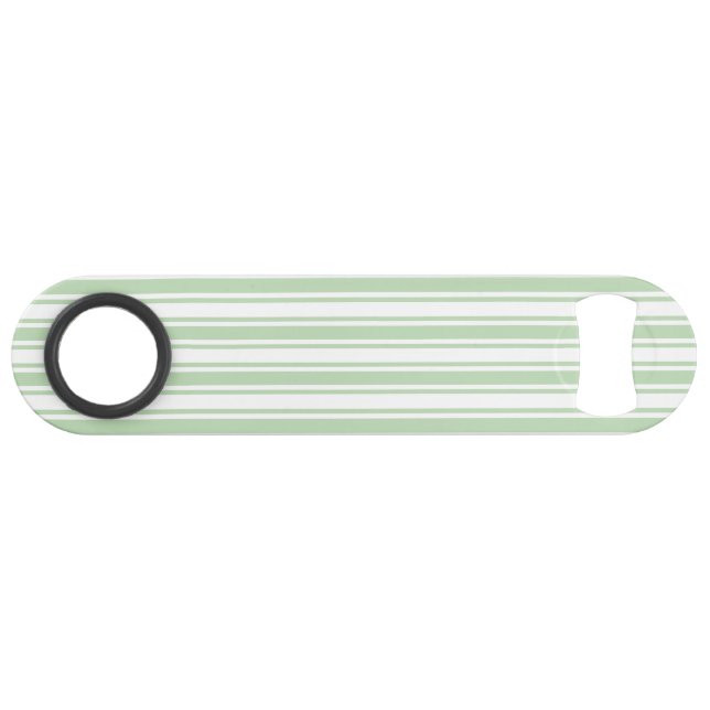 Pale green and white candy stripes (Front (Horizontal))