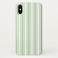 Pale green and white candy stripes