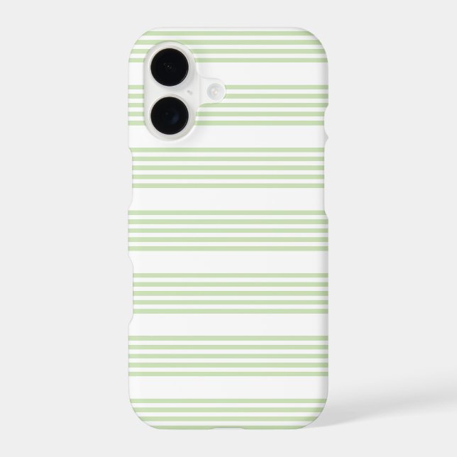 Pale green and white five stripes pattern (Back)