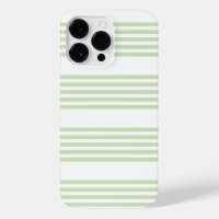 Pale green and white five stripes pattern