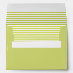 Pale Green and White Striped Envelopes
