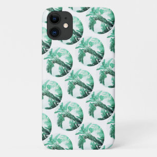 Pale Green Banana Tree Leaf iPhone 11 Case