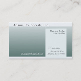 Pale green colour blocks business card