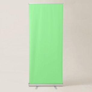 Pale green colour retractable banner