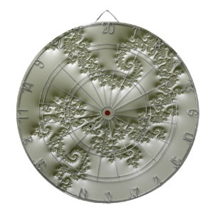 Pale green fractal dartboard
