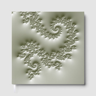 Pale green fractal guest book