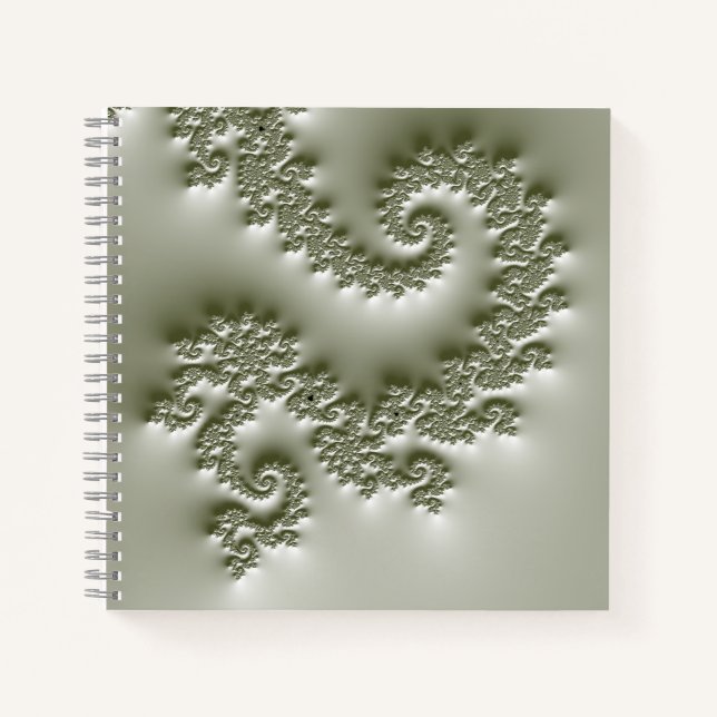 Pale green fractal notebook (Front)