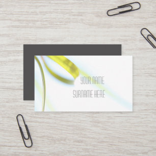 Pale Green Grass Nature Organic Feel Business Card