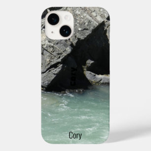 Pale Green Mountain River Photo Granite Cliffs Case-Mate iPhone 14 Case
