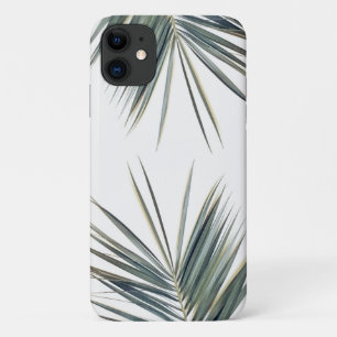 Pale Green Palm Tree Leaf iPhone 11 Case