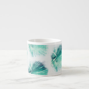 Pale Green Palm Tree Leaf Nature Coffee Mug