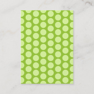 Pale Green Polka Dots Business Card