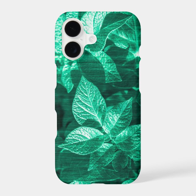 Pale Green Potato Plant Leaves iPhone 11 Case (Back)