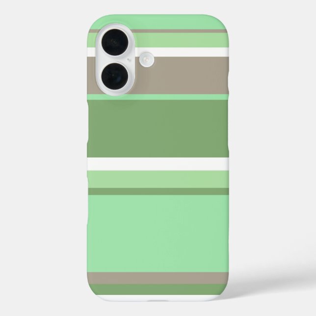Pale green stripes Case-Mate iPhone case (Back)