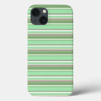 Pale green stripes Case-Mate iPhone case