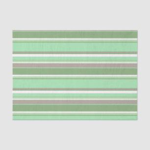 Pale green stripes tissue paper