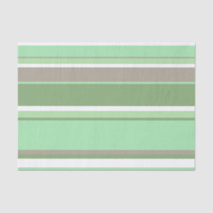 Pale green stripes tissue paper