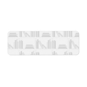 Pale Grey Books on Shelf.