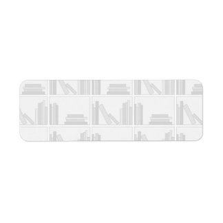 Pale Grey Books on Shelf.