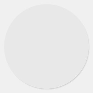 Pale Grey Classic Round Sticker