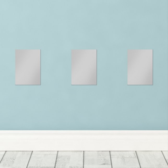 Pale Grey Geometric Pattern - Summer Decor (Wood Floor)