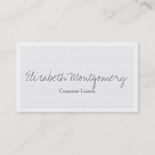 Pale Grey Modern Professional Business Card