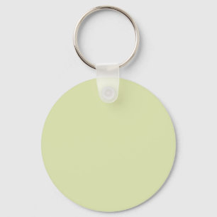 Pale Hops Green DFE6B0 Colour - Option to Add Name Key Ring