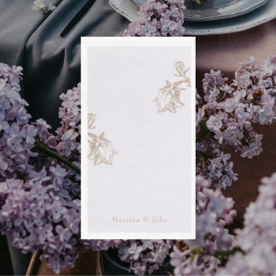 Pale Lavender Personalised Chinoiserie Napkin