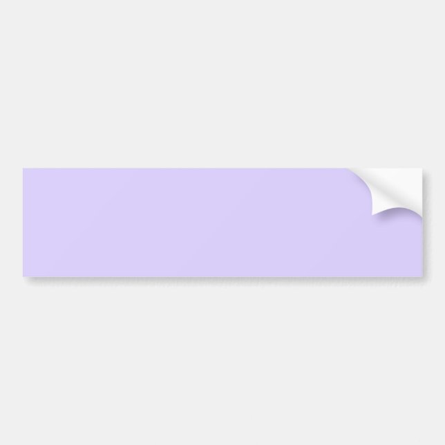 Pale Lavender Solid Color Bumper Sticker (Front)