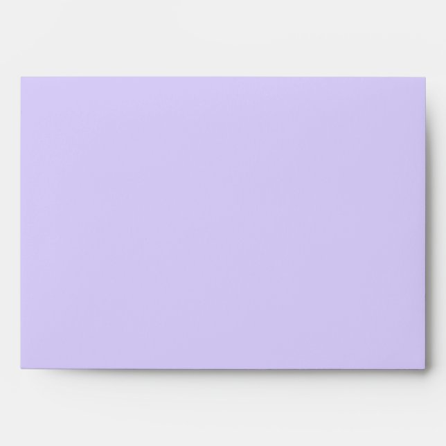 Pale Lavender Solid Colour Envelope (Front)