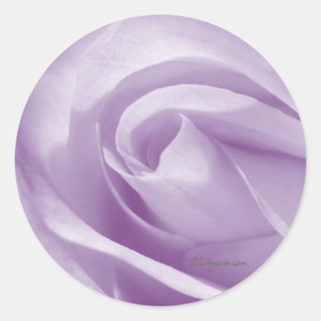 Pale Lavender Wedding Invitation Seal (Front)