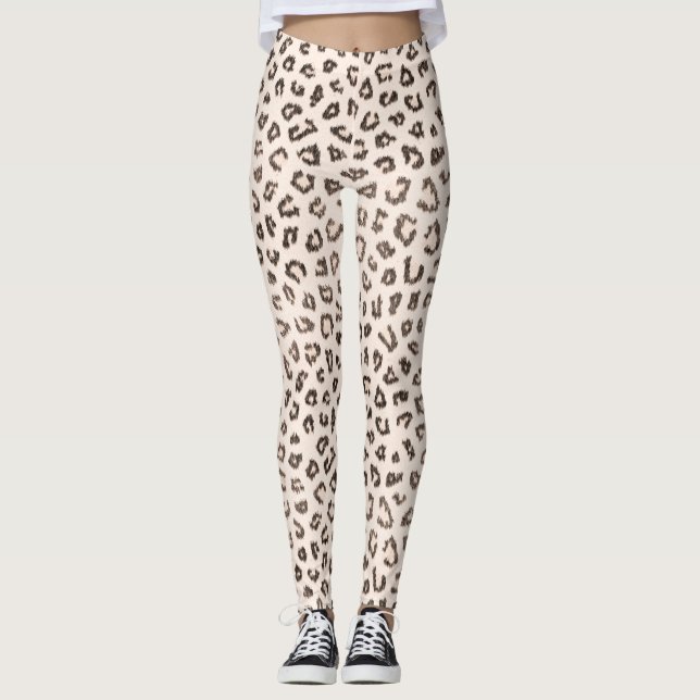 Pale Leopard Leggings (Front)