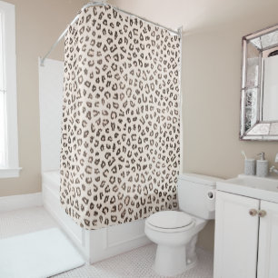 Pale Leopard Shower Curtain