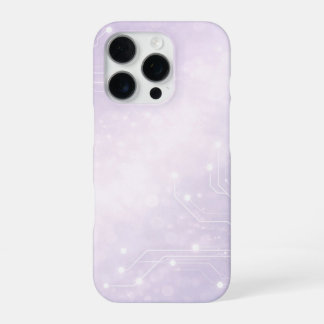 Pale lilac and pearl gray AI art iPhone 16 Pro Case