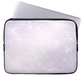 Pale lilac and pearl gray AI art  Laptop Sleeve