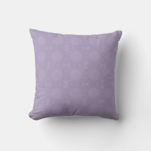 Pale Lilac Pattern Throw Pillow Personalised