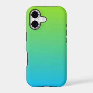 Pale Lime And Blue Two Tone