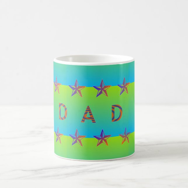 Pale Lime And Blue Two Tone Coffee Mug (Center)