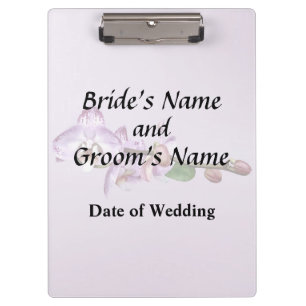 Pale Magenta Phalaenopsis Orchids Wedding Products Clipboard