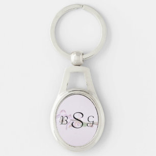 Pale Magenta Phalaenopsis Orchids Wedding Products Key Ring